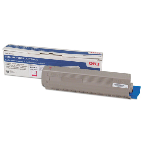 Oki Magenta Toner Cartridge, 10000 Yield (44844510)