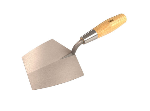 Bon 11-247 Pro Plus 6-Inch Carbon Steel Bucket Trowel with Wood Handle