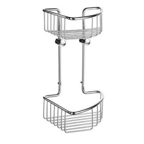 Smedbo SME_DK1021 Soap Basket Corner 2 Level, Polished Chrome