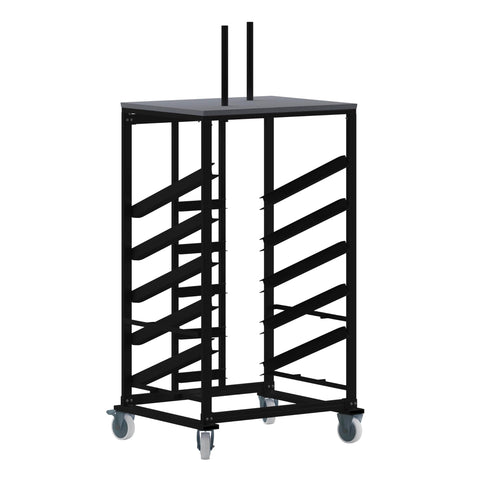 Flash Furniture Cocktail Table Dolly for 30'' Round Tables,Black/Gray