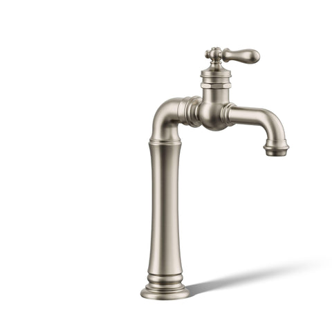 Kohler 72763-9M-BN Artifacts® Gentleman's® Single-Handle Bathroom Sink Faucet, 1.2 gpm, Vibrant Brushed Nickel