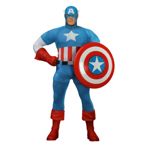 Mezco Toyz One:12 Collective Marvel Comics Cap America Steve Rogers (Silver Age) 1/12 Scale Collectible Figure