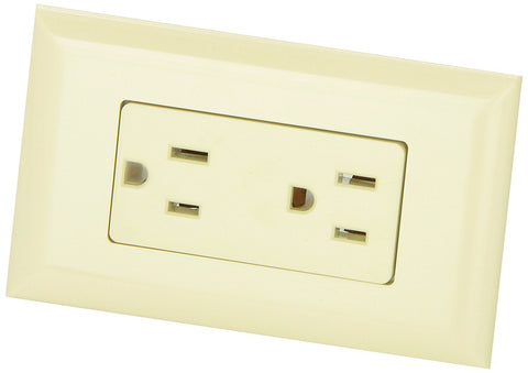 Valterra Diamond Group WDR15IV Ivory 15 Amp Decor Speed Box Receptacle, Off-White