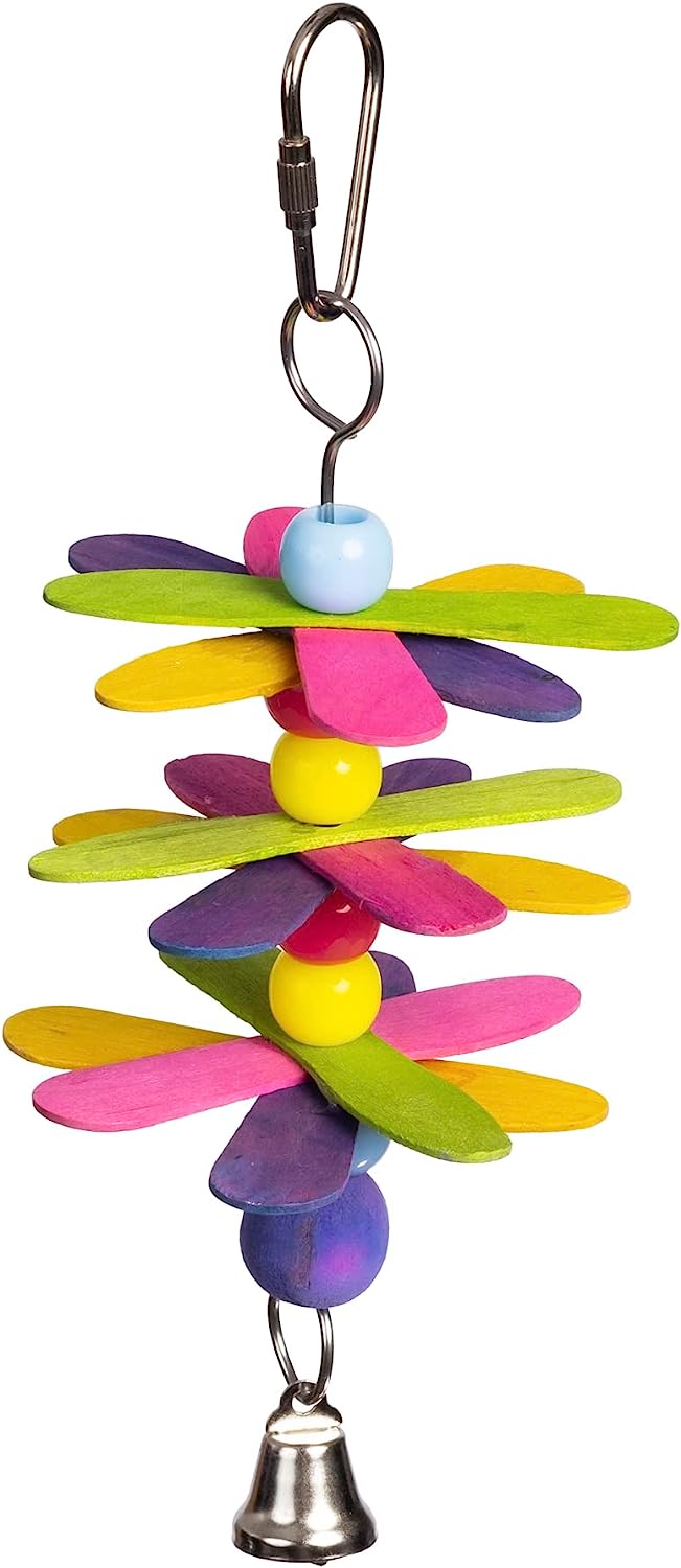 Prevue Hendryx Stick Staxs Flower Power Bird Toy