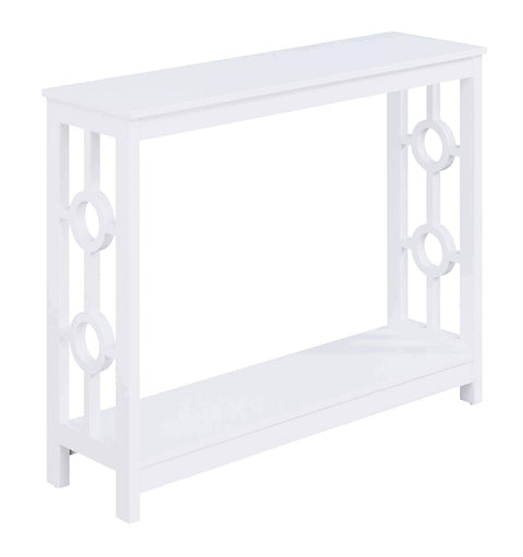 Convenience Concepts Ring Console Table, White