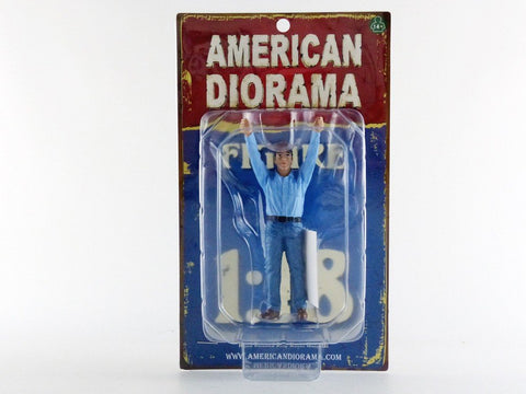 Camera Crew Figure II Crew Holding Reflector for 1:18 Scale Models by American Diorama