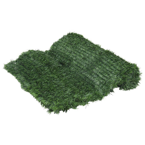vidaXL Green Artificial Grass Fence Trellis 3.3'x32.8' Outdoor Patio Garden Privacy Leaf Screening