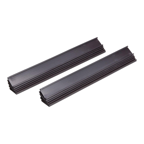 Mastervision Magnetic Data Card Holders, Great for Labeling Shelves, File Cabinets & Planning Boards, Pack of 10, 6" x 1", Black
