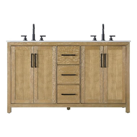Alina Bathroom Vanity Linen Oak