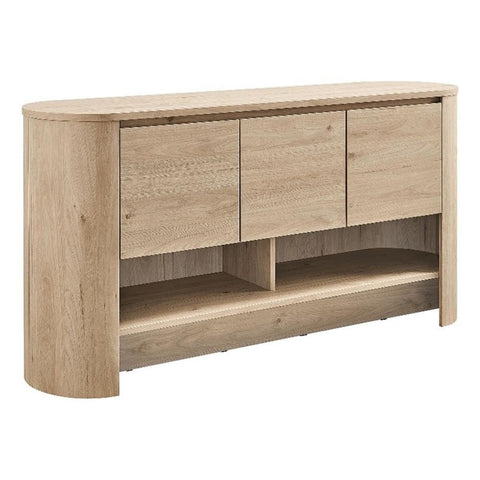 Modway Duval 62 Inch Curved Sideboard with Storage, Oval Buffet Cabinet for Living Room Dining Room Or Entryway