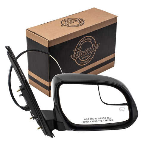 Power Door Mirror fits 15-18 Toyota Sienna Passenger Side Heated Spotter Glass