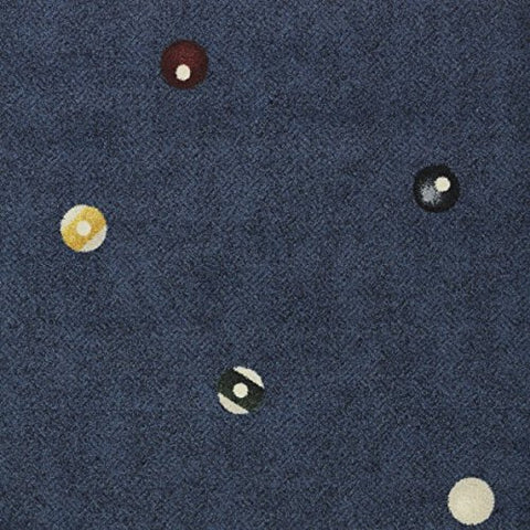 Joy Carpets Games People Play - Gaming & Sports Area Rugs Open Table, 7'8" x 10'9", Navy