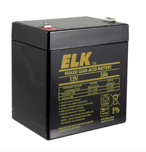 ELK PRODUCTS 12 Volt 5 Ah Rechargeable Battery