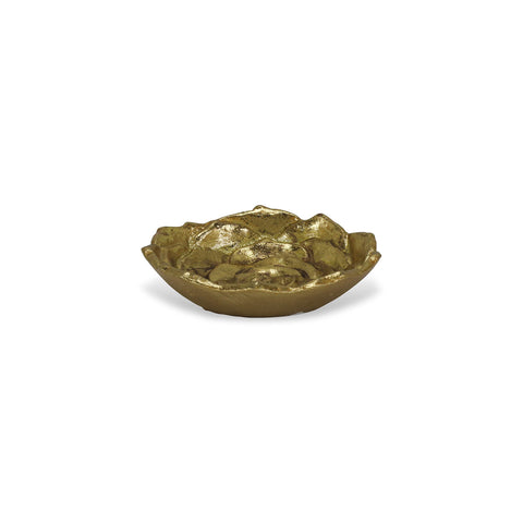 Cheung's Cast Iron Lotus Decor-Gold Table Décor, Small