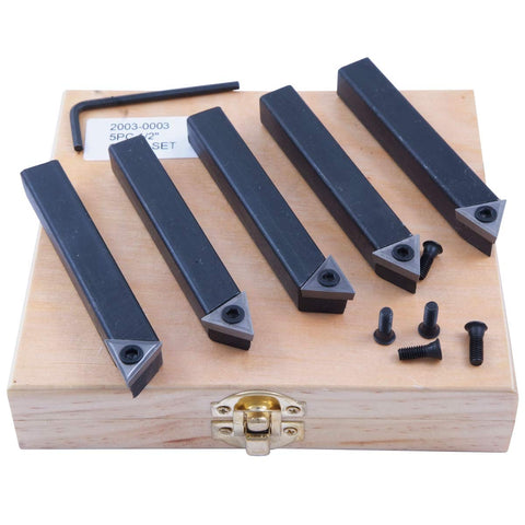 HHIP 2003-0102 Indexable Carbide Turning Tool, 1/4" Shank