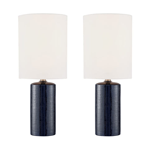 Lite Source Jackie 19" High Navy Blue Accent Table Lamps Set of 2
