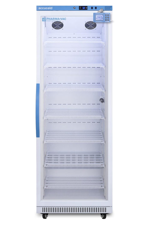 Summit Appliance ARG18PVDL2B 18 Cu.Ft. Upright Vaccine RefrigeratorDigita Digita Data Logger; Silver-ion Handle; Interior Light and Hospital Grade Cord with Green Dot Plug