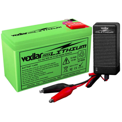 Unknown Vexilar V-220L 12 Volt / 12 amp Vexilar MAX Lithium Battery and 2.5