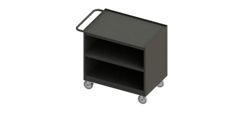 Durham 3111-95 Mobile Bench Cabinet, 1 Shelf, no Doors