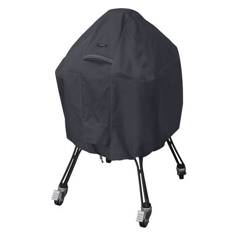 Classic Accessories Ravenna Water-Resistant 27 Inch Kamado Ceramic BBQ Grill Cover, Black