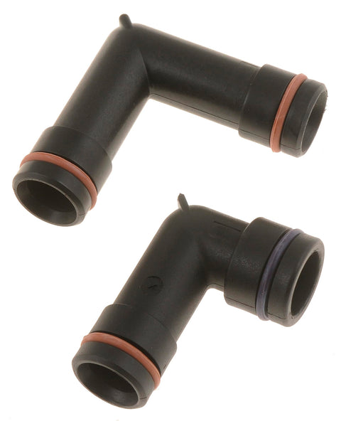 Dorman 47065 Heater Hose Fittings With O-Rings - Plastic Compatible with Select Models, 2 Pack