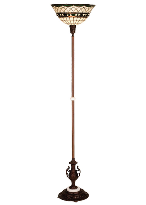 Meyda Tiffany 27534 Tiffany Roman Torchiere Floor Lamp, 71" Height