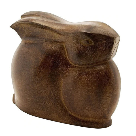 Oakestry Large Moon Bunny Garden Statue Large Decorative Bronze Rabbit Modern and Vintage décor Indoor/Outdoor Statue, Bronze and Aluminum,3.75 x 9.25 x 7 inches