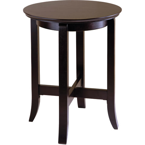 Winsome Toby Round End Table, Small Practical and Elegant Round Table for Bedroom, Den, or Living Room, Stylish Furniture Essentials for New Homes, Apartments