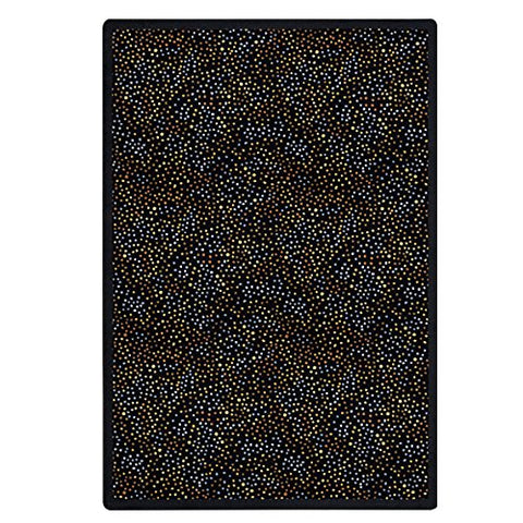 Joy Carpets Kaleidoscope - Whimsical Area Rugs Dots Aglow, 3'10" x 5'4", Gold