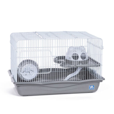 Prevue Pet Products Hamster Haven Cage - Gray, Spacious & Fun Hamster Home Large