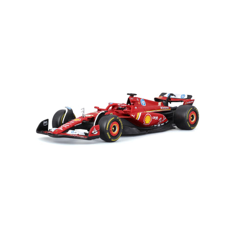 Bburago 1:43 Scale Die-Cast Ferrari SF-24 with Helmet (2024), Leclerc #16
