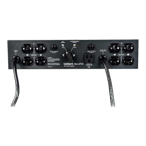 Vertiv Liebert MicroPOD - (8) NEMA 5-15R| 12A UPS Maintenance Bypass/Switch