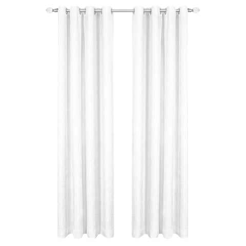ACHIM Light Filtering Curtain Panels for Windows - 52" x 63" - White - Room Darkening Lined Grommet Drapes for Bedroom & Living Room - Polyester, Machine Washable