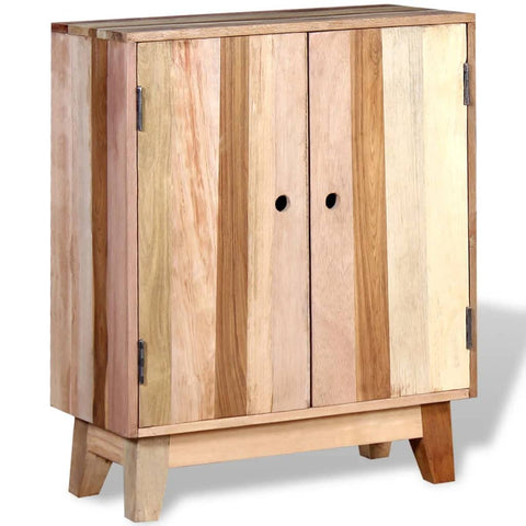 vidaXL Solid Reclaimed Wood Sideboard â€“ Antique-Style Handmade Retro Cabinet with Natural Characteristics â€“ 2 Shelves, 2 Doors â€“ Console, High Board, Cabinet, Side Table â€“ Ideal for Living Room, B...