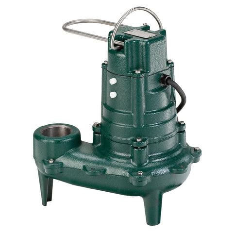 Zoeller Waste-Mate 267 Sewage Pump, 1/2 HP – Heavy-Duty Submersible Sewage, Effluent or Dewatering Pump