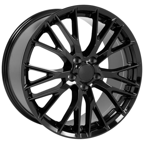 OE Wheels LLC CV22C-19085-5475-56B Black Wheel Painted (19 x 8.5 inches /5 x 120 mm, 56 mm Offset)