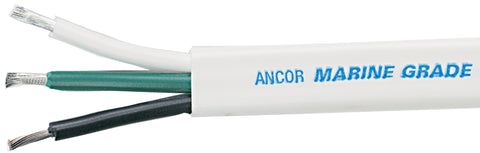 Ancor 131510 Triplex Cable, 14/3 AWG (3 x 2mm2), Flat - 100ft,Black/Green/White