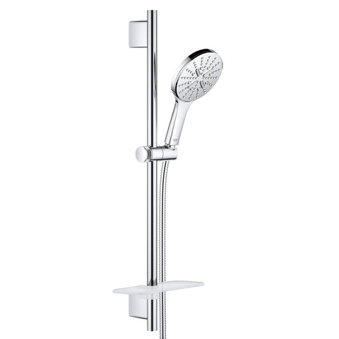 GROHE 26547000 Rainshower SmartActive 24" Shower Slide Bar Kit - 3 Sprays, 1.75 gpm, Starlight Chrome