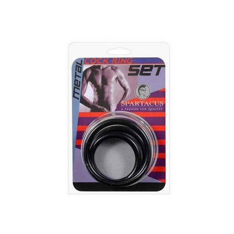 Black Steel C Ring Set
