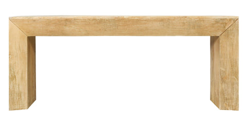 Goliath Console Table in Modern Natural Finish on Mango Solid Wood