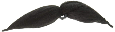 Fake Black Moustaches 6 Way Moustache