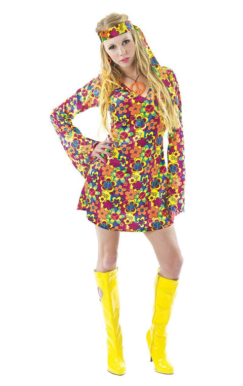 Orion Costumes Female Hippy Adult Costume, Large
