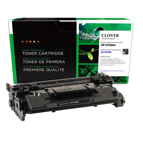 Clover Remanufactured Toner Cartridge (Reused OEM Chip) Replacement for HP 89A (CF289A) | Black, 10.96 x 2.35 x 4.95