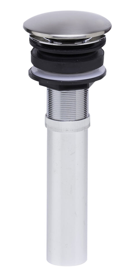 ALFI brand AB9055 Pop Up Drain for Bathroom Sink without Overflow, Brushed Nickel