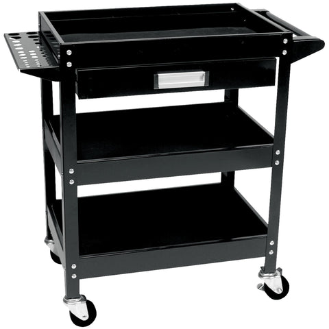Performance Tool W54006 23-Inch x 16-Inch 3 Shelf Utility Cart with Drawer