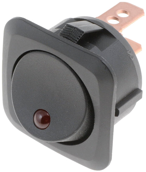 Dorman 84880 Black Body/Red LED Glow - Round Style Universal Fit