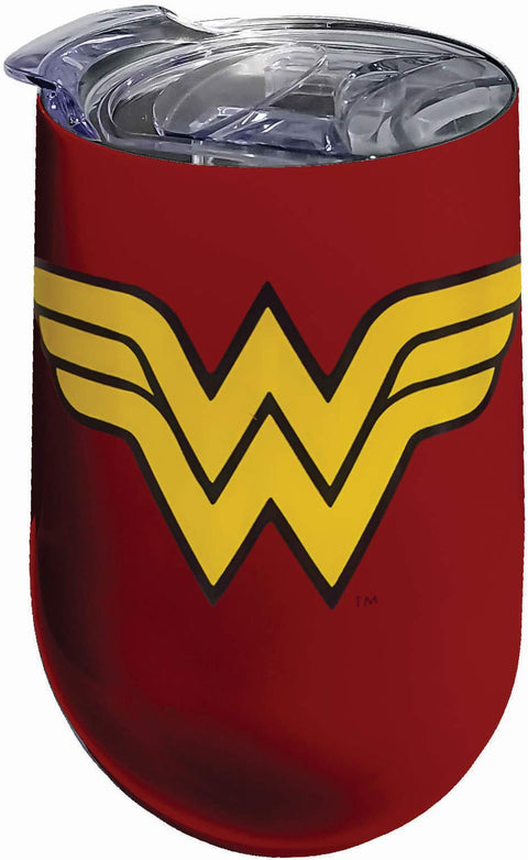 Spoontiques Wonder Woman Logo Stainless Tumbler, 16 ounce