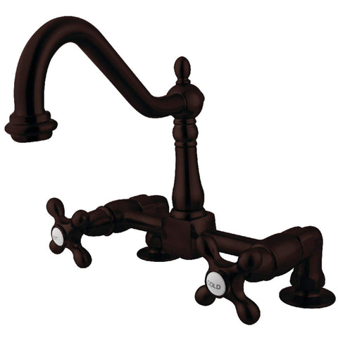 Kingston Brass KS1145AX Centerset Kitchen Faucet, Oil Rubbed Bronze