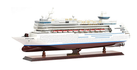 Old Modern Handicrafts Majesty of The Seas Ship Model - Fully Assembled Model Ship - Premium Wood Décor for Home & Office - 31.0L x 6.0W x 12.5H Inches
