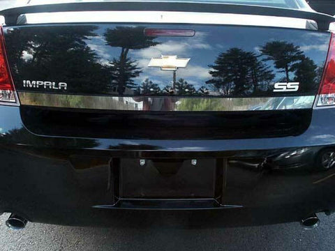 QAA is Compatible with 2006-2013 Chevrolet Impala 1 Piece Stainless Rear Deck Trim, Trunk Lid Accent, 2" Width RD46135